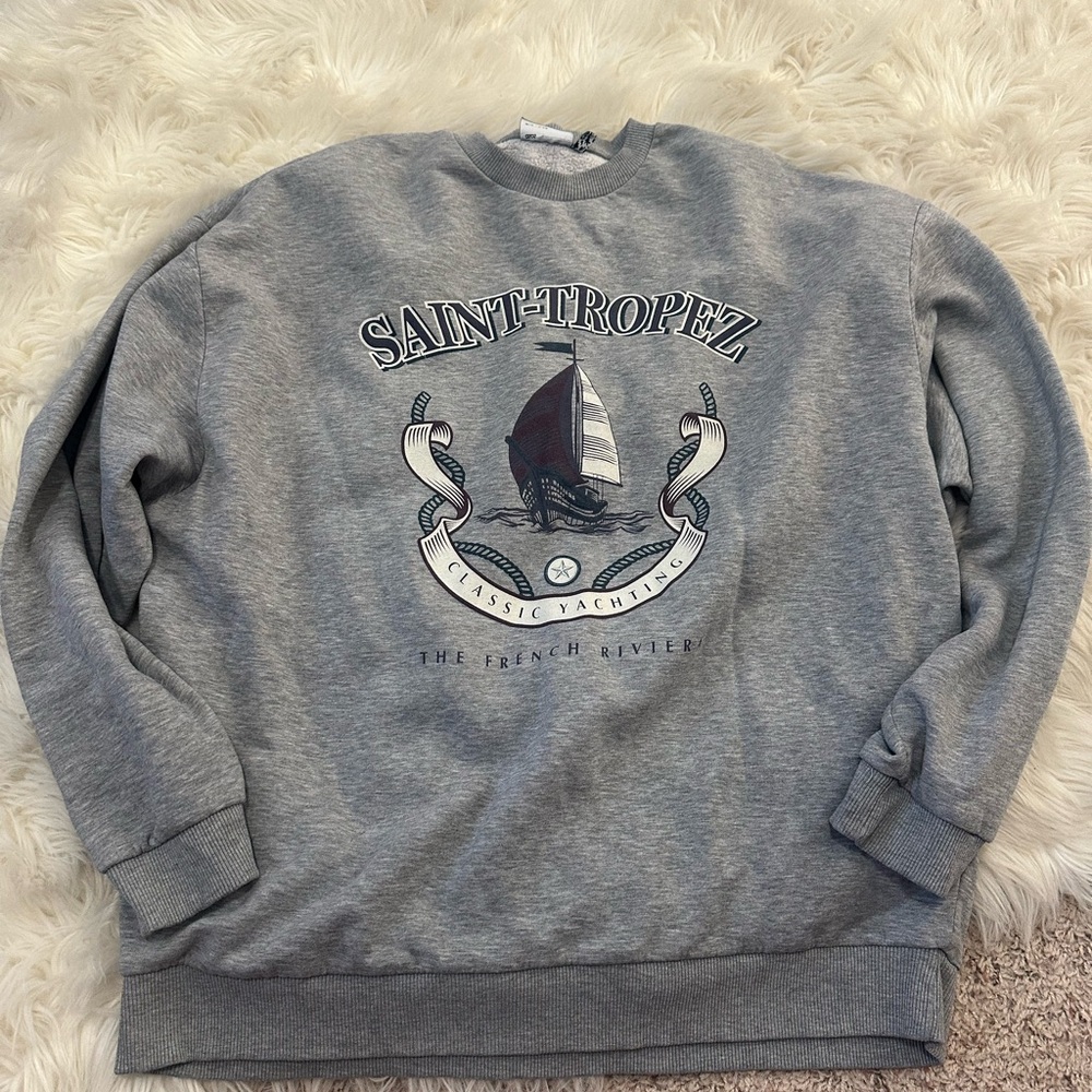 ASOS Gray Saint-Tropez Sweatshirt